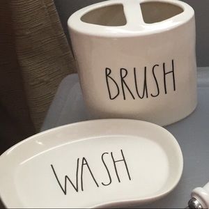 Rae Dunn bathroom/kitchen set